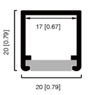Кольцевой светодиодный светильник шириной 20 мм и диаметром 600 мм OLA20SL60-01 (11)