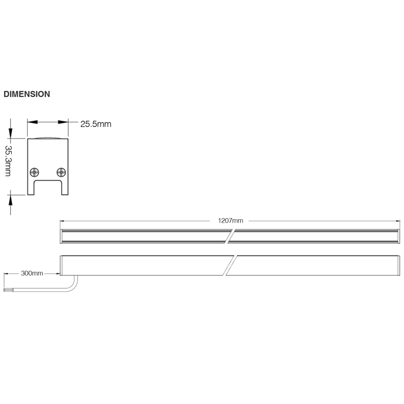 BVG Louver optikai belső falmosó lineáris lámpa UGR 16-02 (2)