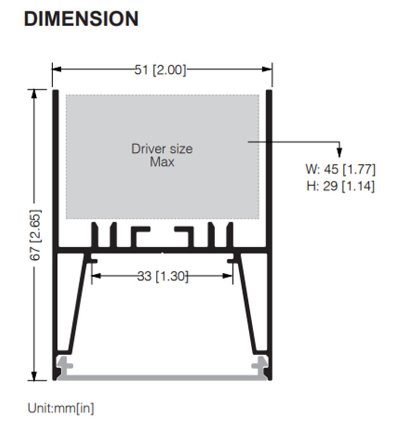 Fixação linear suspensa de fácil união 1200MM com lente PC U5168 -01 (7)