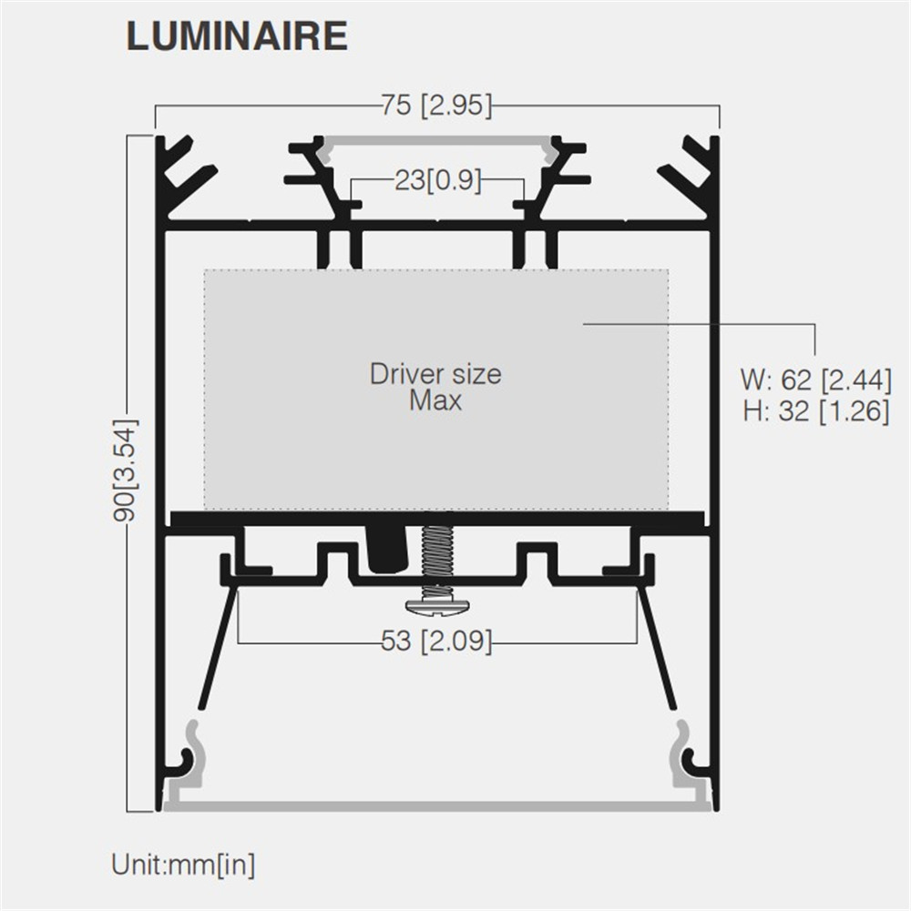 Hong Linear Light UGR 19 Direct & Indirect z soczewką pryzmatyczną + dyfuzorem PC-01(11)