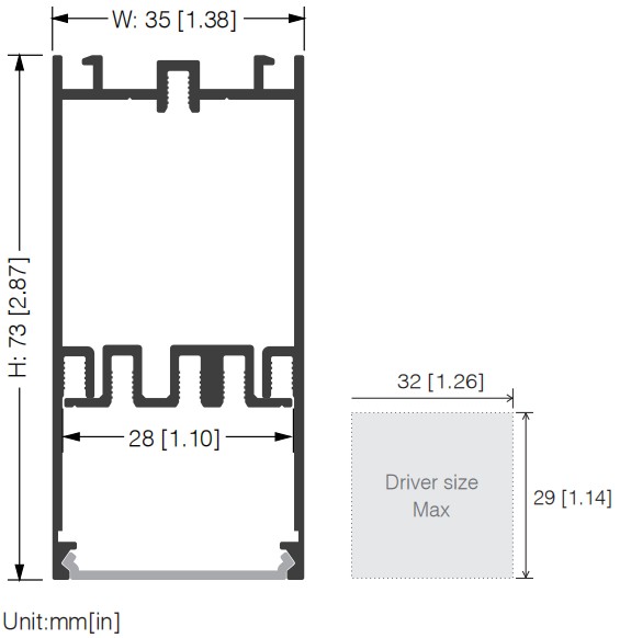Acoustic Light SSH-SLIM with 35x75° TIR & LOUVER and UGR  19-02 (2)