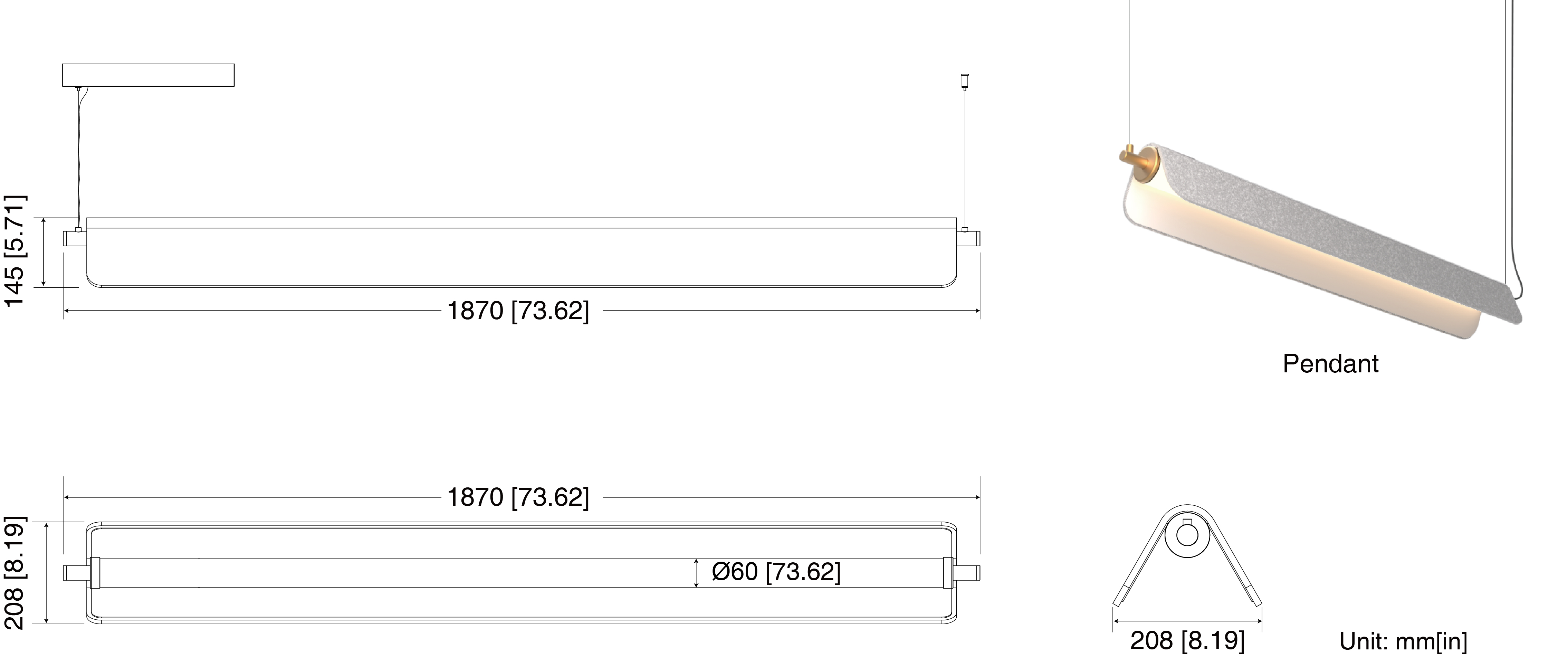 SSH-BLD-1800 dimension